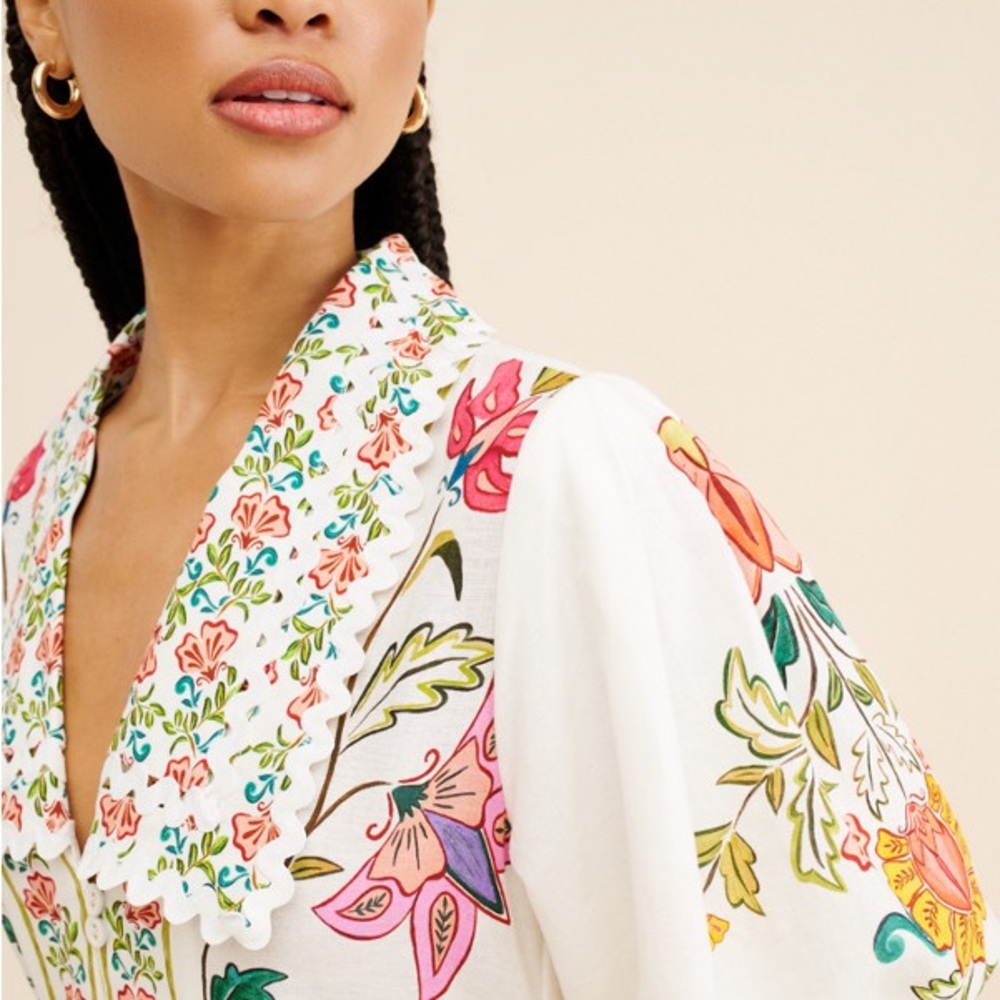 Farm Rio Floral Insects Romper - Picture 3 of 7